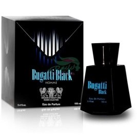 تصویر ادوپرفیوم مردانه Bugatti Black Homme حجم 100میل رودیر Rodier Bugatti Black Homme Eau De Parfum For Men 100ml