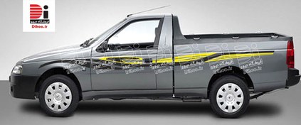 تصویر خط برچسبی وانت آریسان طرح هشت پا 