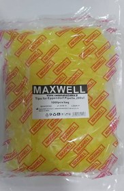 تصویر نوک سمپلر زرد ماکسول (بسته 1000 عددی) ا Maxwell Yellow Tip (QTY: 1000) Maxwell Yellow Tip (QTY: 1000)