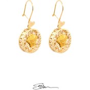 تصویر گوشواره طلا ورساچه 393 