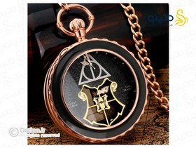 تصویر گردنبند ساعت موزیکال طرح یادگاران مرگ فیلم هری پاتر 