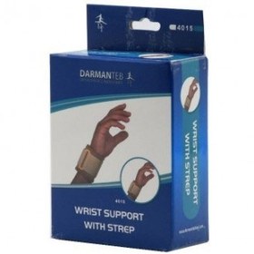 تصویر مچ بند استرپ دار نئوپرن درمان طب کد ۴۰۱۵ Darmanteb neoprene wrist support with strep