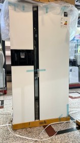 تصویر یخچال ساید 700 لیتری هیتاچی مدل HITACHI RSX700 رنگ سفید Side refrigerator 700 liters Hitachi model HITACHI RSX700 white