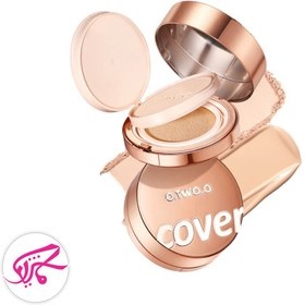 تصویر پنکک و کوشن فول کاور او تو او Full Coverage Cream Foundation 2-in-1 Setting Powder BB Cushion High Quality 