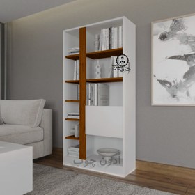 تصویر کتابخانه مدل آبان اُدون چوب 