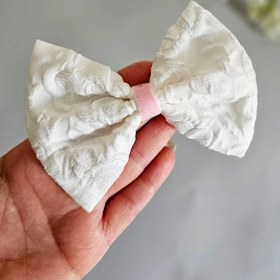 تصویر گل سر ست لباس کد 897 سفید 