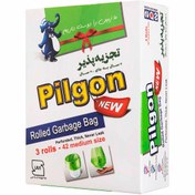 تصویر کیسه زباله پیلگون مدل متوسط سه رول 42 عددی Pilgon garbage bag, medium model, three rolls, 42 pieces