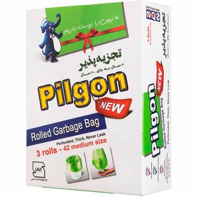 تصویر کیسه زباله رولی پیلگون (Pilgon) مدل New سایز متوسط بسته 42 عددی ضد درد، سوختگی و التهاب