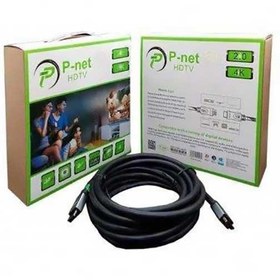 تصویر کابل HDMI پی نت مدل FPv2 4K طول 20 متر P-Net FPv2 4K HDMI Cable 20M