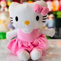تصویر عروسک هلو کیتی صورتی 
