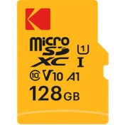 تصویر کارت حافظه microSDHC کداک C10 U1 85MB 128GB 