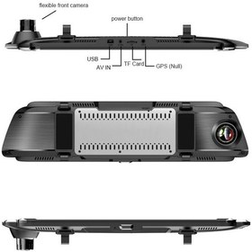 تصویر دوربین فیلمبرداری خودرو آیینه ای 10 اینچی Car DVR Mirror 