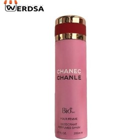 تصویر اسپری بدن زنانه مدل Chanec Chanle حجم 200 میلی لیتر بیو استار Bio Star Chanec Chanle Deodorant Spray For Women 200ml