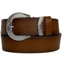 تصویر کمربند چند رنگ زنانه 100% چرم اصل سگک نقره ای جین پل فلزی Tosado 4 سانتی متری GoDeri 