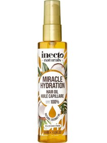 تصویر روغن مو آبرسان نارگیل اینکتو ۱۰۰ میل INECTO Miracle Hydration Natural Coconut Oil - 100 ml