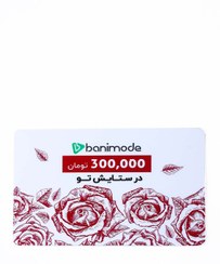 تصویر کارت هدیه 300 هزار تومانی مرکز خرید آنلاین بانی مد 