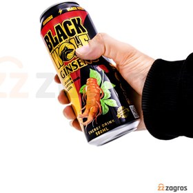تصویر نوشیدنی انرژی زا 500 میل جینسینگ بلک ولف ا Black Wolf Black Wolf