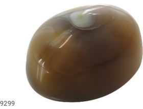 تصویر نگین عقیق باباقوری هندی طرح طبیعی کد 9299 