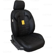 تصویر روکش صندلی ال ۹۰ طرح ViP تمام چرم مشکی 