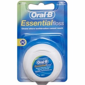 تصویر نخ دندان اورال بی (Oral B) مدل Essential Floss طول 50 متر نخ دندان