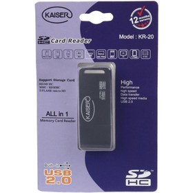 تصویر رم ریدر USB20 همه کاره کایزر (KASER) مدل KR-20 