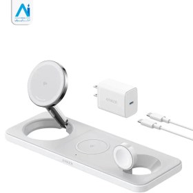 تصویر شارژر وایرلس مگ سیف انکر مدل B25M1211 Anker magGo wireless charging station 