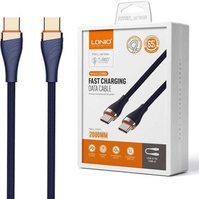 تصویر کابل توربو شارژ دو سر تایپ سی LDNIO LC-692C 65W 2M LDNIO LC692C Type-C to Type-C 2M PD65W Cable Support PD and QC Fast Charging Charger Data Cable