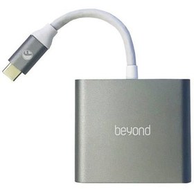 تصویر تبدیل Type-c به HDMI و USB 3.0 و Type-c بیاند مدل BA-410 