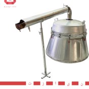 تصویر دستگاه تقطیر عرقگیر گلابگیر صنعتی اگزوزی 450 لیتری 