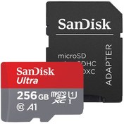 تصویر کارت حافظه میکرو اس دی سن دیسک Ultra A1 UHS I 256GB SanDisk Ultra A1 UHS-I 256GB C10 MicroSDXC Memory Card