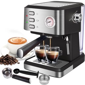 تصویر اسپرسو ساز Unique مدل UXP-147 آمپردار Espresso machine Unique UXP-147