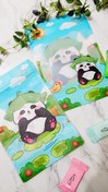 تصویر زیپ کیپ فانتزی پاندا طرح آبی تابستونی 