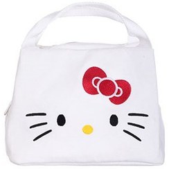 تصویر کیف جعبه غذا مینیسو، مدل Miniso hello kitty Collection Lunch Bag Apricot، سفید، هلو کیتی 