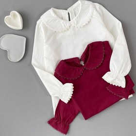 تصویر بلوز یقه ب ب 