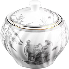 تصویر قندان چینی گلدکیش طرح Adlya مدل GK701107-5 