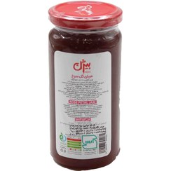 تصویر بیژن مربا گل سرخ شیشه 570 گرمی 