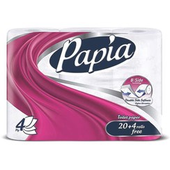 تصویر دستمال کاغذی پاپیا 24 قلو 4 لایه 