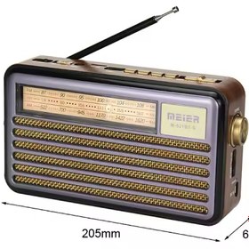 تصویر رادیو اسپیکر خورشیدی Meier مدل M-521BT-S فروش عمده solar radio wireless