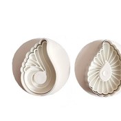 تصویر کاتر فشاری شیرینی پزی مدل ترمه و طاووس مجموعه 2 عددی 