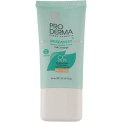 تصویر کرم پوشاننده و مرطوب کننده رنگی صورت پرودرما حجم 40 میلی لیتر 