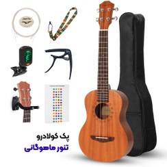 تصویر پک یوکللی تنور کولادرو مدل ماهوگانی همراه با تجهیزات Coladro Mahogany M3 