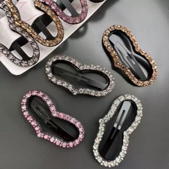 تصویر گیره تق تقی نگیندار ۷ سانت قلبی کشیده (۰۲۰۱۰۰۷۱) گیره تق تقی نگیندار