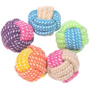 تصویر توپ کنفی محکم و تمیز کننده دندان سگ سایز 6 سانتی متر 