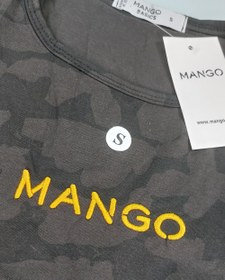 تصویر تیشرت نخی زنانه منگو طرح دار - اسمال S / ۱۷۵۰۰۰ T-shirt Mango