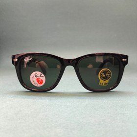 تصویر عینک آفتابی مردانه اورجینال کائوچو عدسی شیشه ای پلاریزه ریبن ویفری Ray ban مدل ۲۱۴۰ 