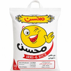 تصویر برنج پاکستانی محسن مدل IRRI-6 وزن ۱۰ کیلوگرم 