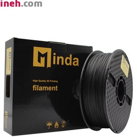 تصویر فیلامنت PLA PRO مشکی قطر 1.75 میلیمتر یک کیلوگرمی میندا Minda Minda PLA PRO Filament 1.75mm 1kg black