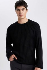 تصویر بولیز زمستانه بیسیکلت یقه راحت فیت تریکو پایه B9723AX24SP - دفاکتو - Defacto - اورجینال- 796609537 