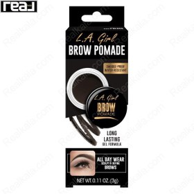 تصویر پماد ابروی ال ای گرل رنگ SOFT BROWN وزن 3 گرم L.A. Girl Brow Pomade