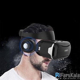 تصویر عینک واقعیت مجازی VR Shinecon هدفون دار 